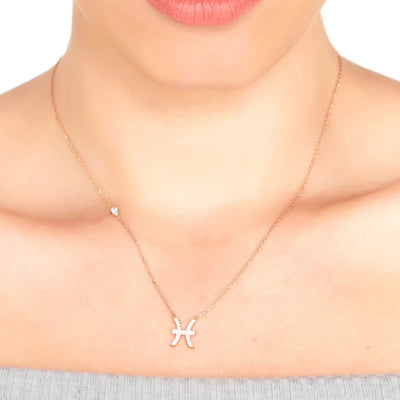 Piscis - Collar - Plata de Ley 925 - Circonitas