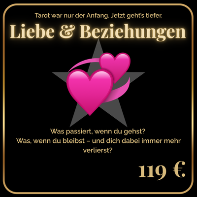 Tarot Tiefenanalyse Liebe - Beziehungslegung detailliert